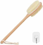 BROSSE DE CORPS DOUBLE FACE EN BOIS AVEC MANCHE LONG