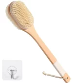 BROSSE DE CORPS EXFOLIANTE EN BOIS AVEC MANCHE AMOVIBLE