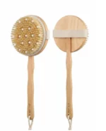 BROSSE DE CORPS EXFOLIANTE EN BOIS AVEC MANCHE AMOVIBLE